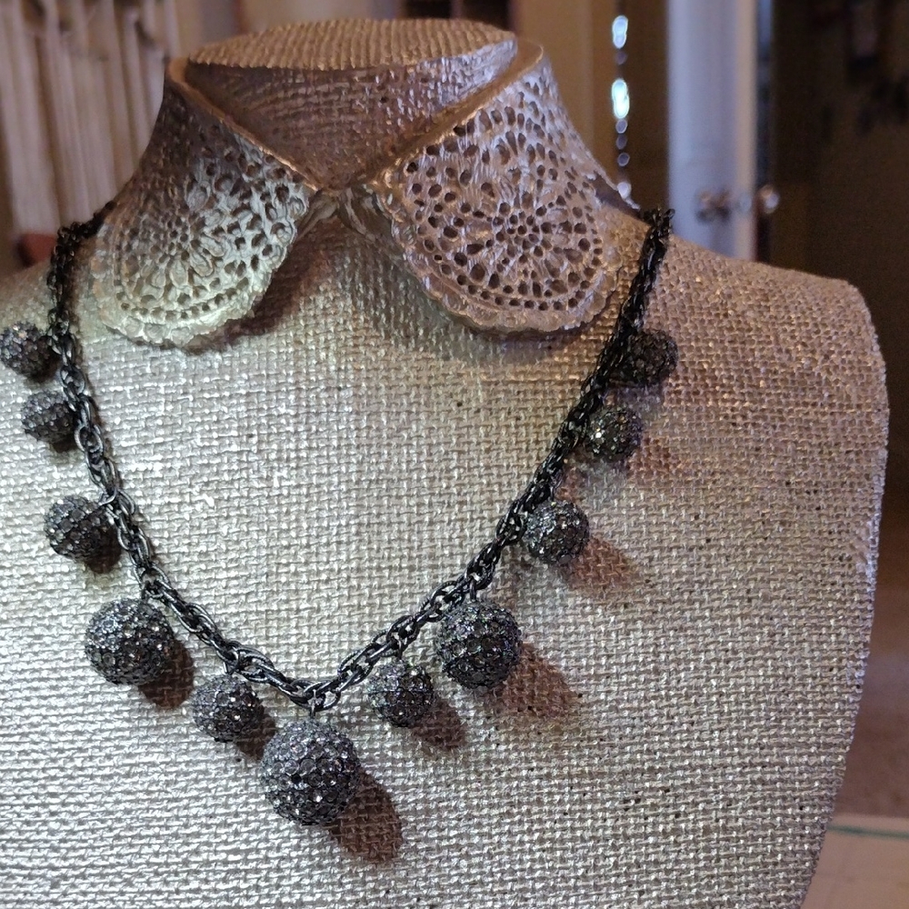 Elegant Black Beaded Necklace